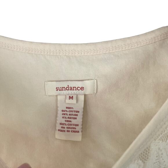 Sundance Women's Size Medium‎ Lace Western Cape Floral Striped Top - Picture 5 of 8